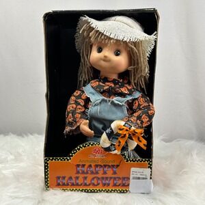 Padma Animated Sound 12" Halloween Kids Scarecrow Display Figure‎ w/BoxVintage